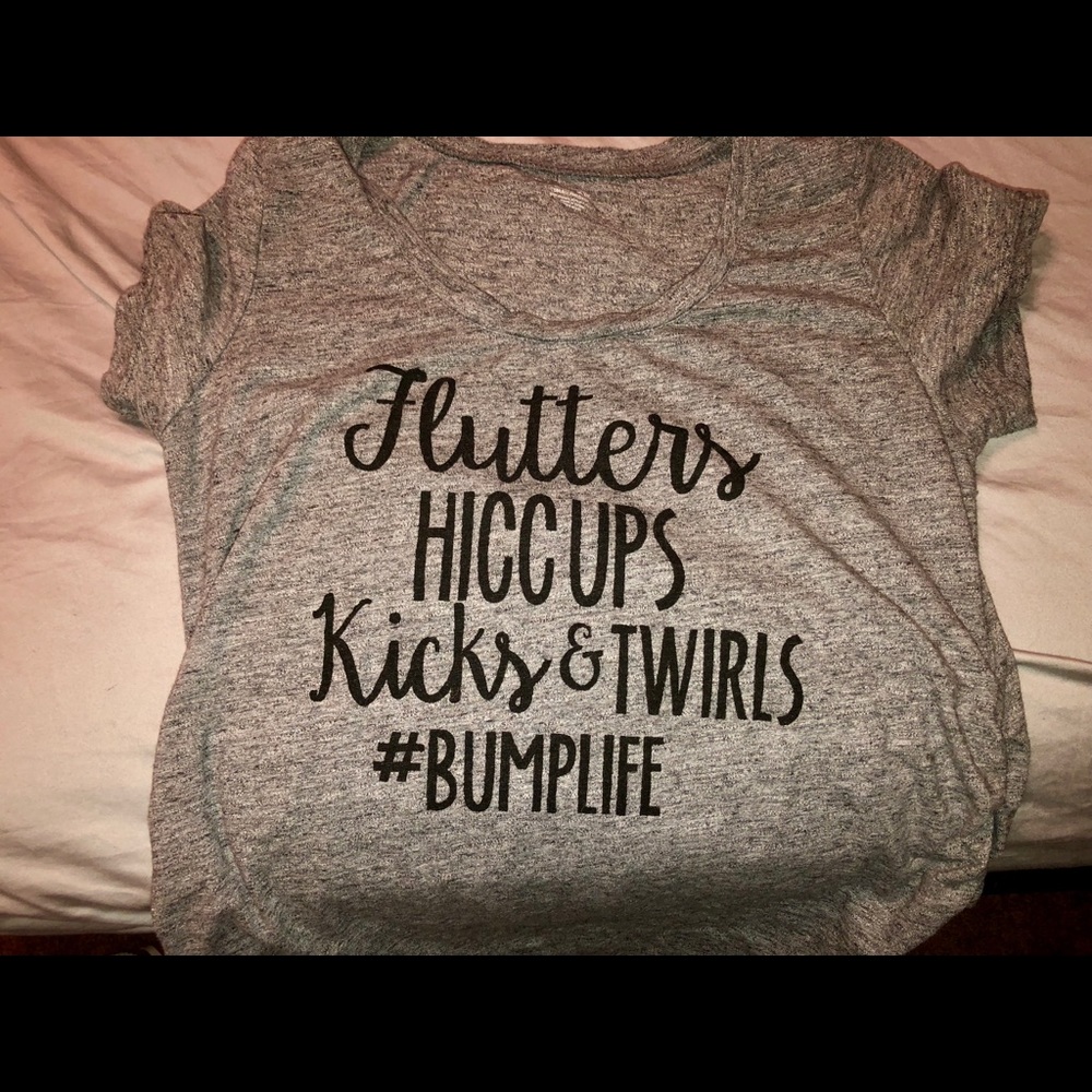 Maternity Photoshoot Shirt Grey Size Medium